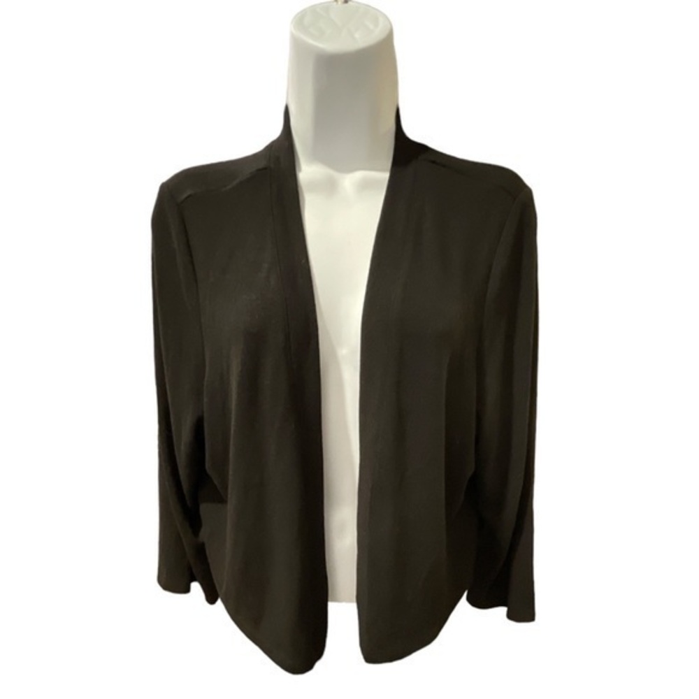 Women's Plus Size Torrid Black Shrug Open Cardigan Sweater Size 2 EUC #5931